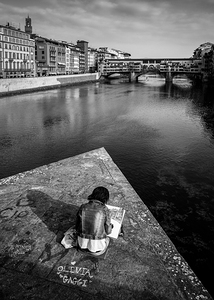 Sketching the Ponte Vecchio