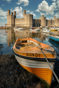 Caernarfon Castle Harbour by Dave Bowman