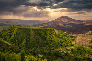 View towards Mount Merapi