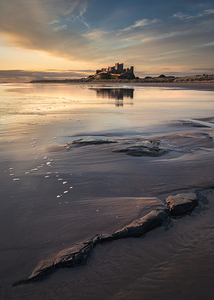Bamburgh Castle at Dawn by Dave Bowman