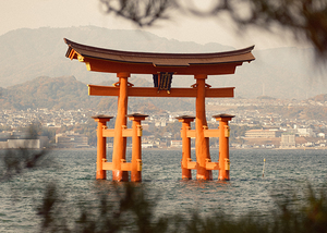 Great Torii at Miyajima by Dave Bowman