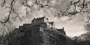 Edinburgh Castle in Monochrome