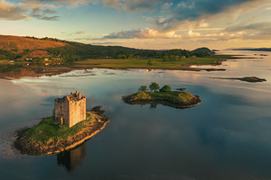 Last Light at Castle Stalker