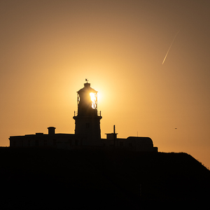 Strumble Head Lighthouse Silhouette