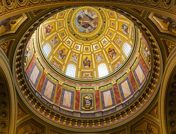 St. Stephens Basilica Ceiling Print