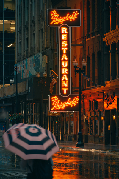 Chicago Rain Print