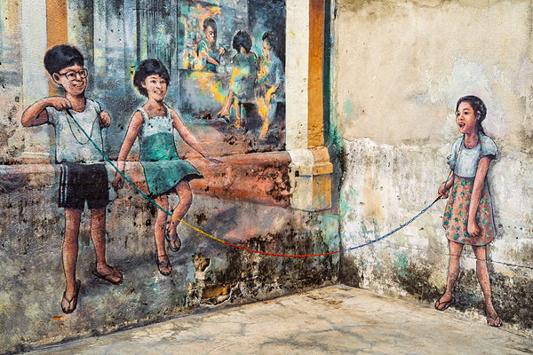 Skipping in Kwai Chai Hong Print