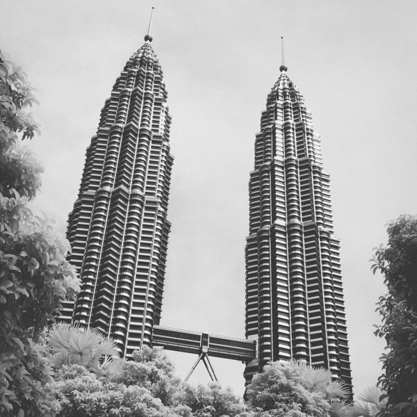 Petronas Towers Infrared Print