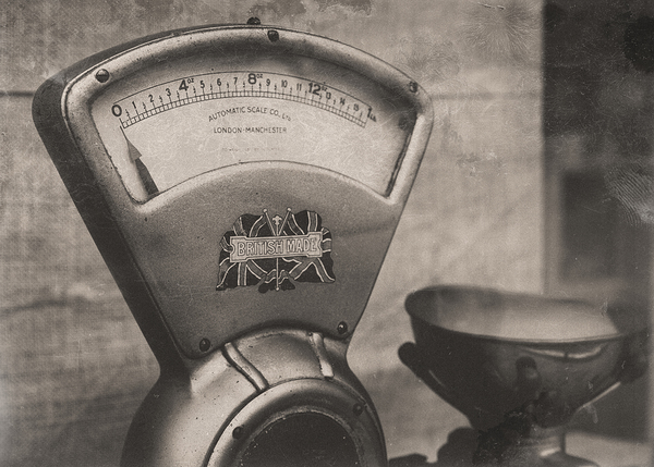 Vintage Weighing Scale Print
