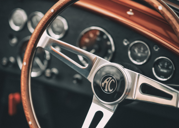 AC Cobra Steering Wheel Print