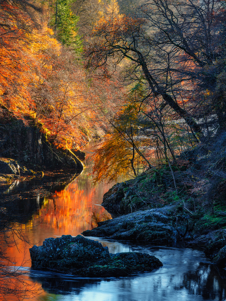Autumn on River Garry Print