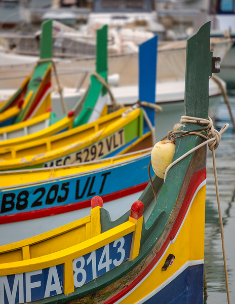 Maltese Luzzu Boats Print