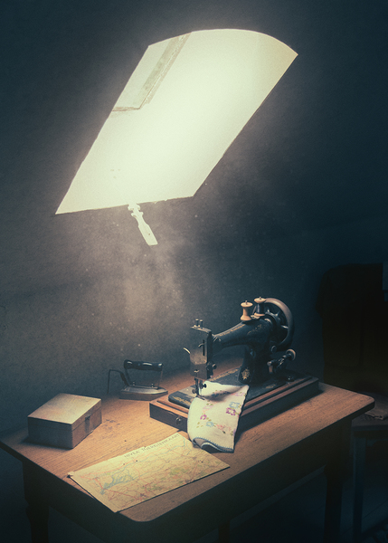 Old Sewing Machine Print