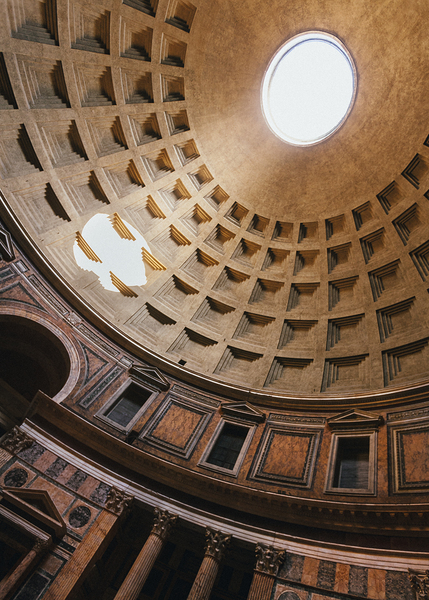 Pantheon Dome Sunbean Print