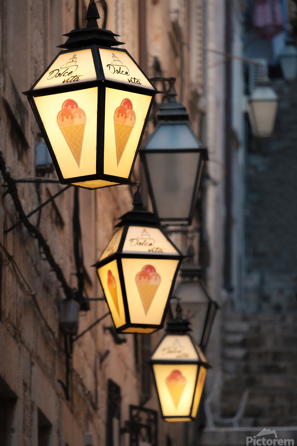 Ice Cream Lamps  Print