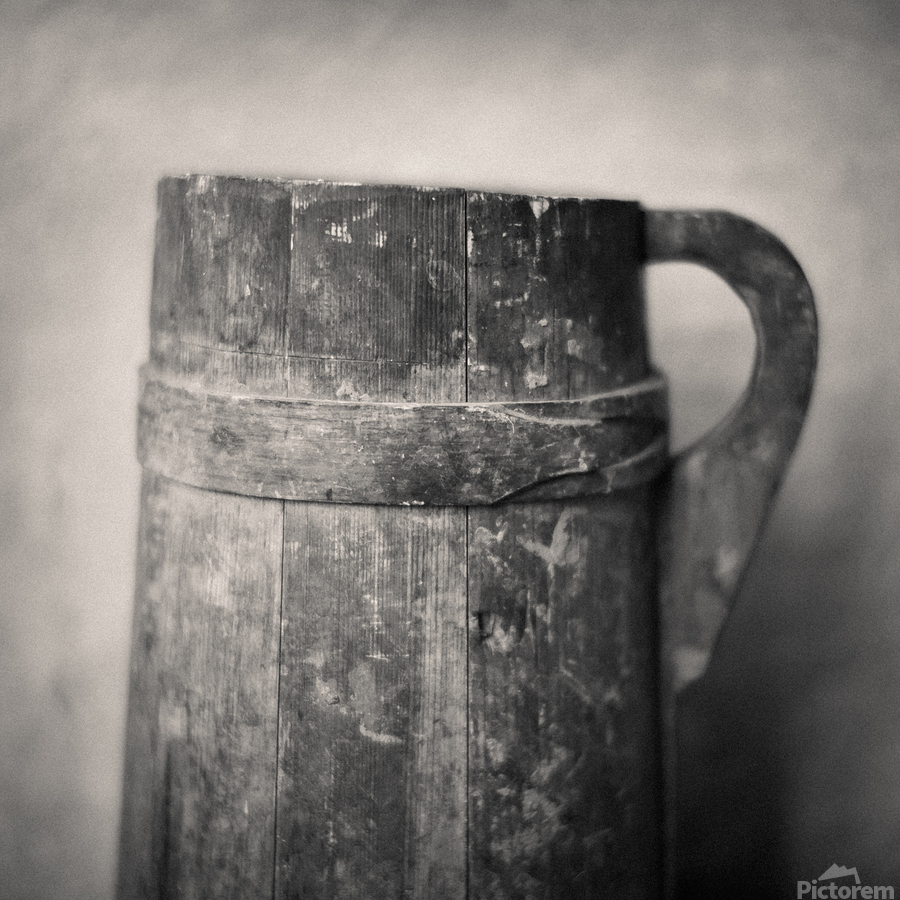 Old Wooden Jug  Print