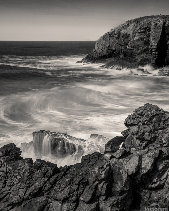 Dailbeag Stormy Sea  Print