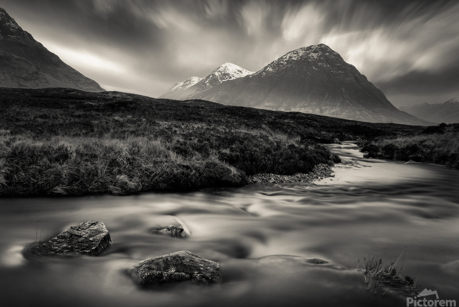 River to The Buachaille  Print