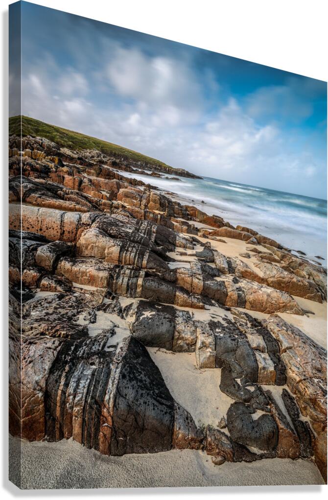 Hosta Beach Rocks Canvas Print