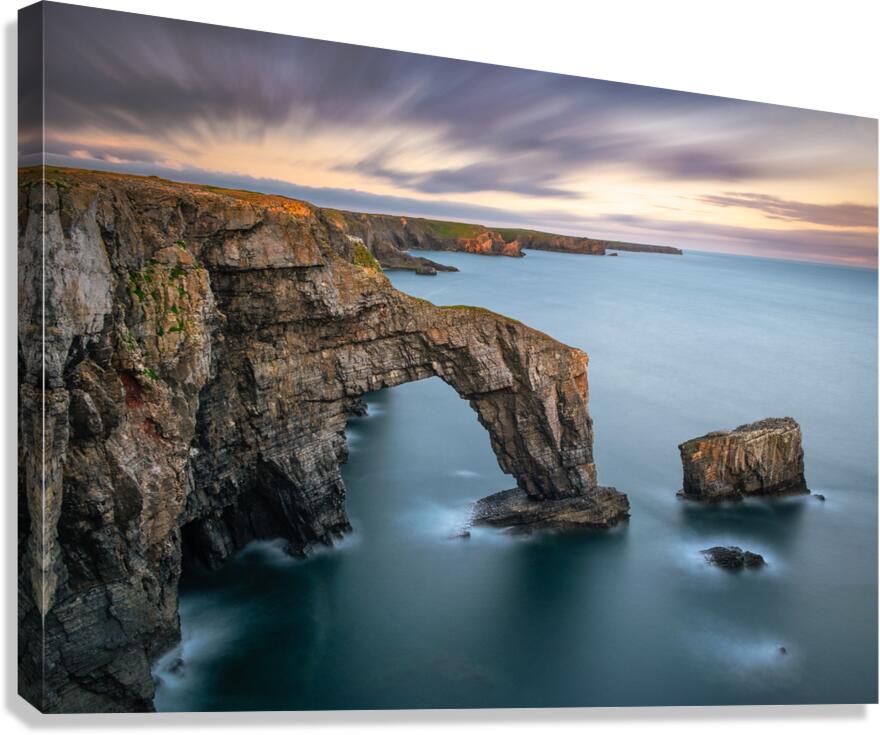 Green Bridge of Wales Canvas Print