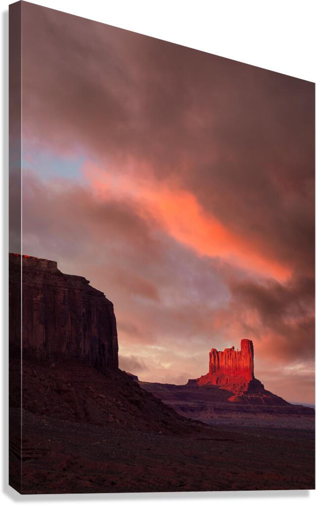 Sunset in Monument Valley Canvas Print