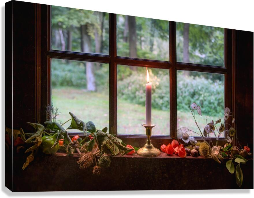 Farmhouse Candle Canvas Print