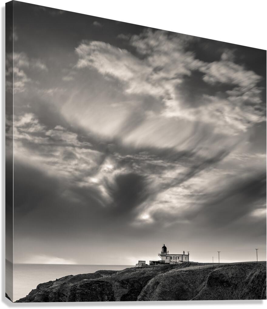 Clouds Over Tod Head Lighthouse Canvas Print