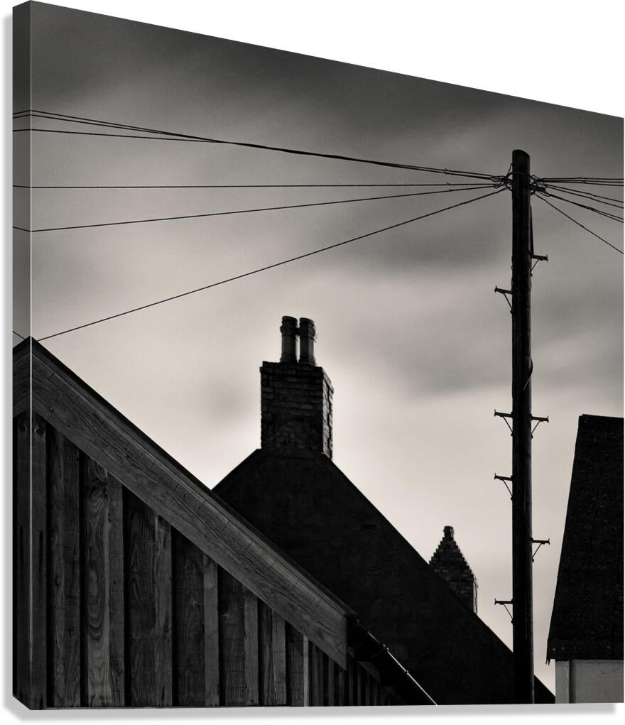 Footdee Rooftops at Dusk Canvas Print