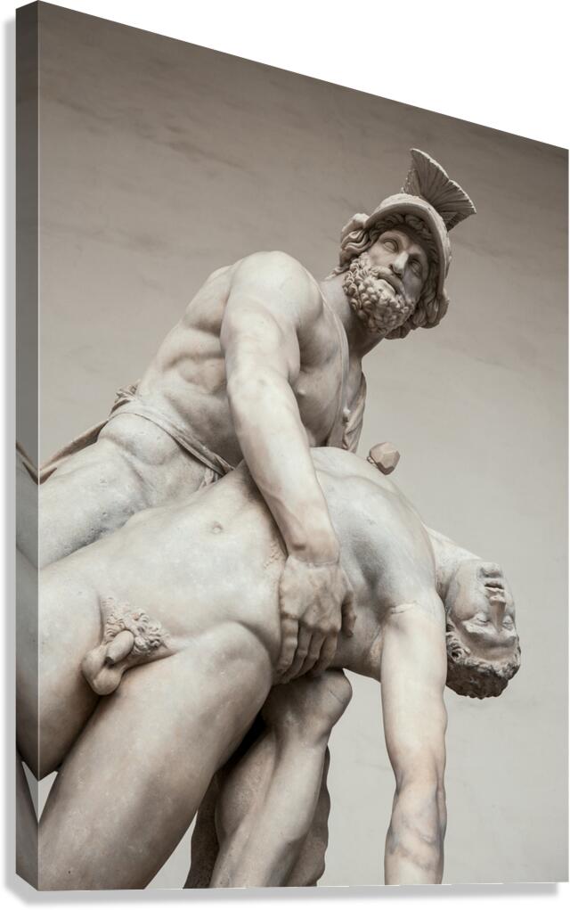 Menelaus Supporting the Body of Patroclus Canvas Print