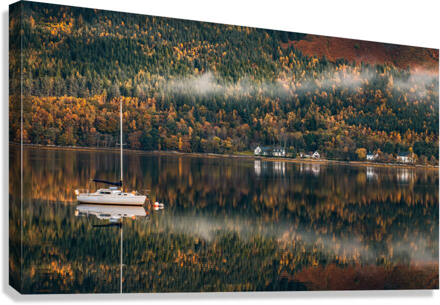 Autumn on Loch Duich Canvas Print