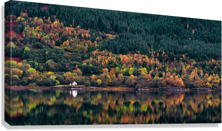 Loch Duich Autumn Reflections Canvas Print