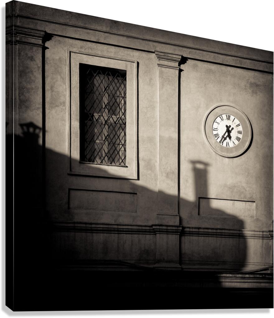 Siena Clock Canvas Print