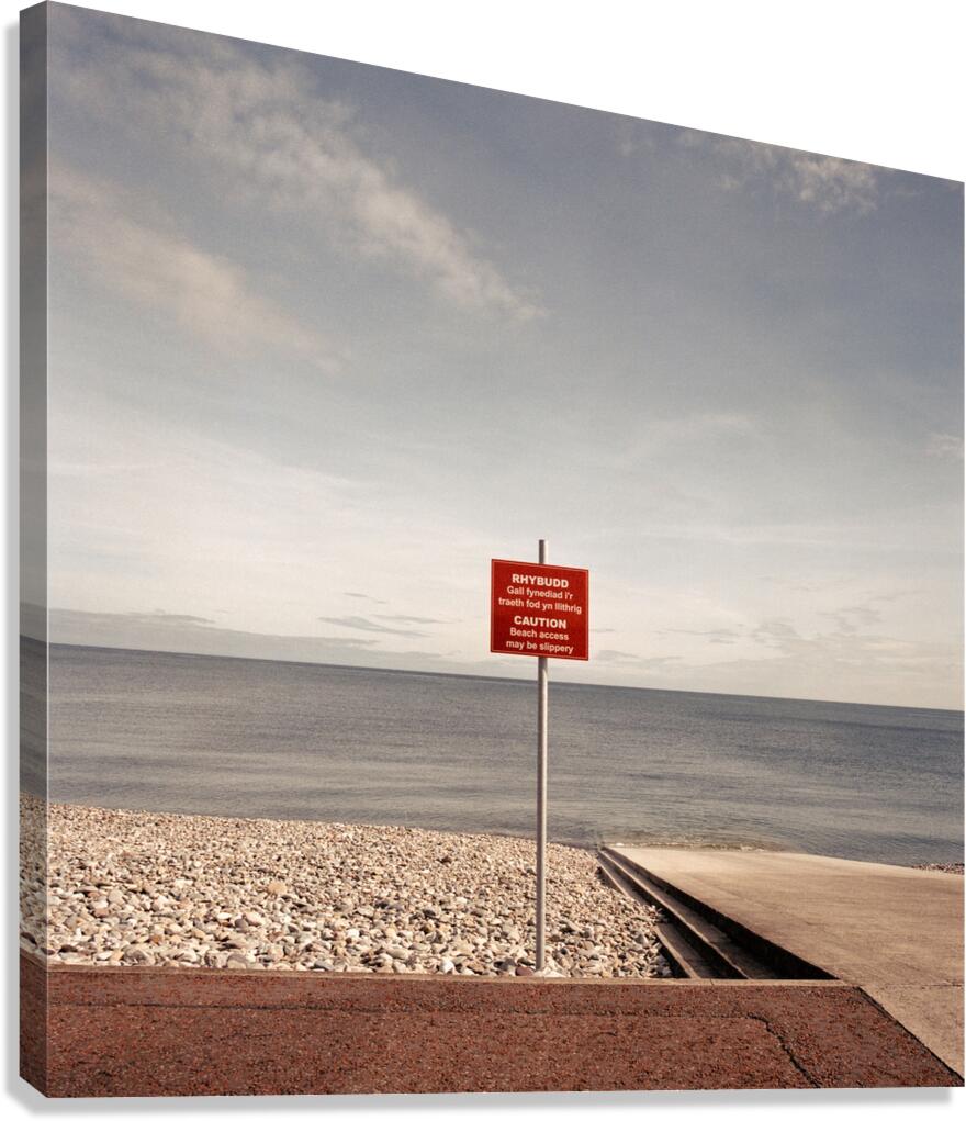 Llandudno Beach Access Sign Canvas Print
