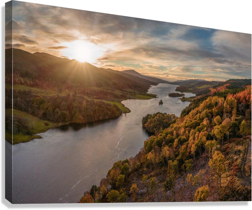 Loch Tummel Sunset Canvas Print