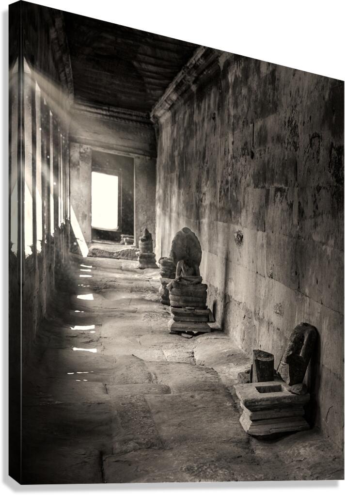 Angkor Temple Corridor Canvas Print