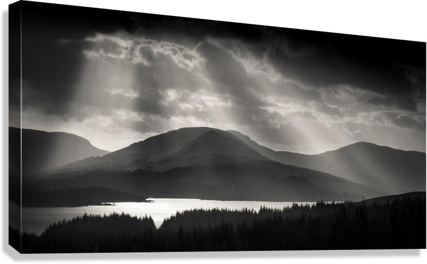 Light Over Loch Tulla Canvas Print