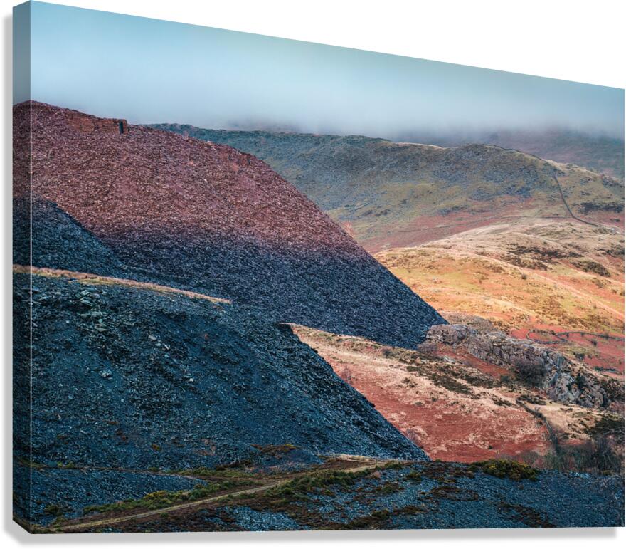 Llanberis Slate Hills Canvas Print