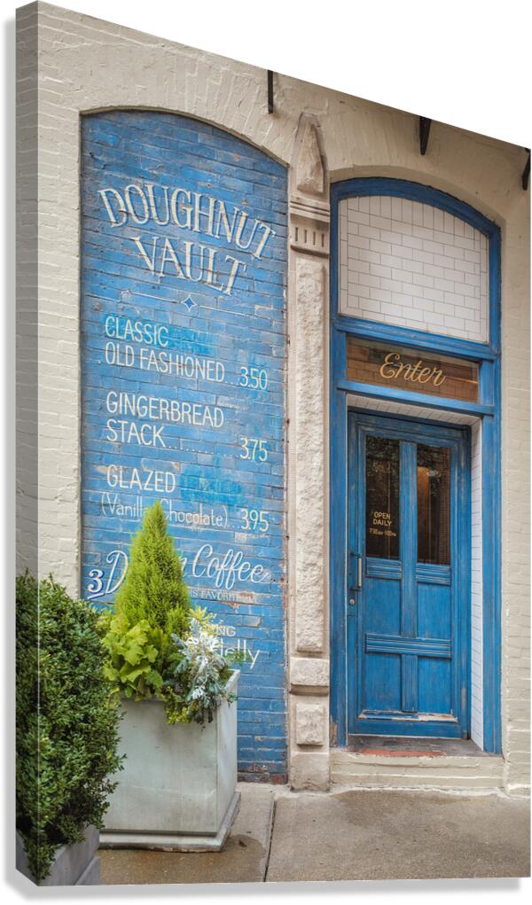 Rustic Donut Shop Canvas Print