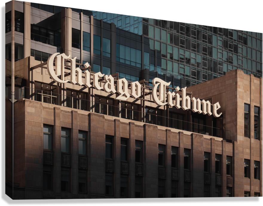 Chicago Tribune Sign Canvas Print