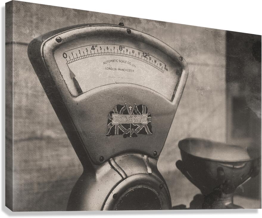 Vintage Weighing Scale Canvas Print