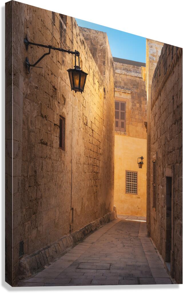 Mdina Alleyway Canvas Print