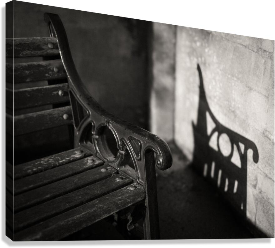 Parade Gardens Bench Canvas Print