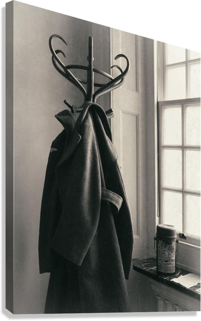 WW2 RAF Greatcoat and Thermos Flask Canvas Print