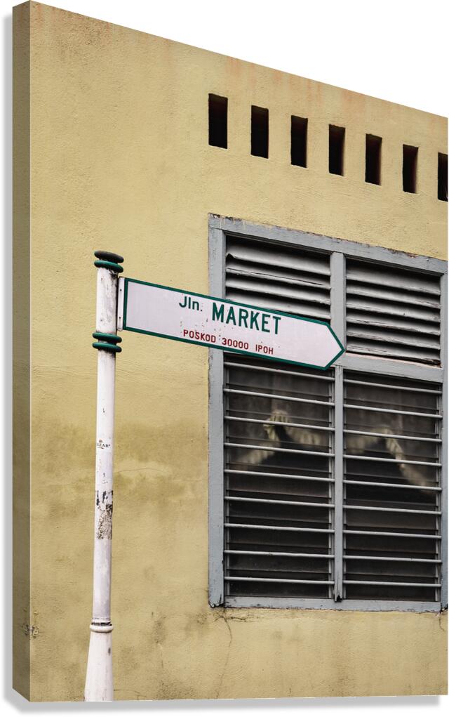 Ipoh Market Street Sign Canvas Print