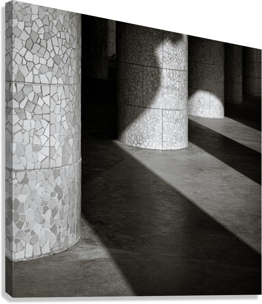 Pillars and Shadow Canvas Print