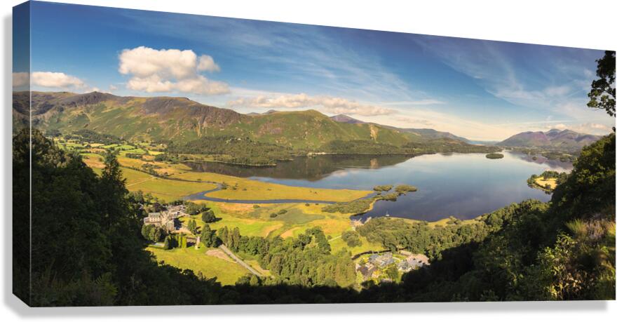 Derwentwater Panorama Canvas Print