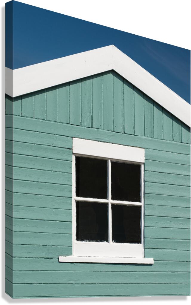 Beach Hut Window Canvas Print