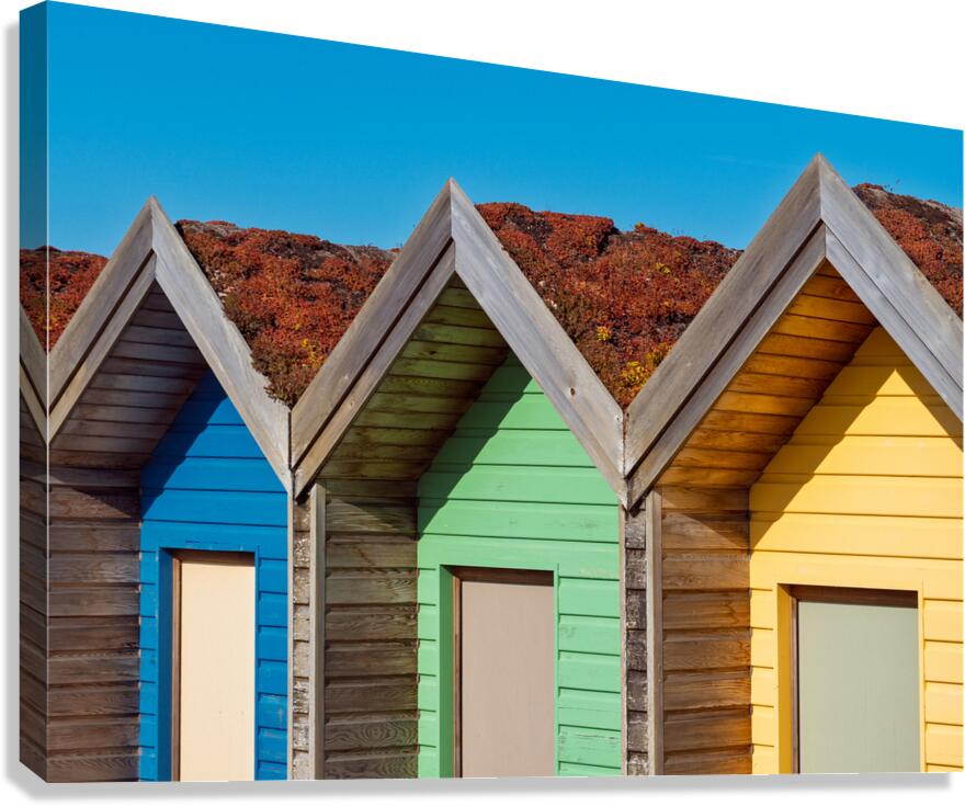 Blyth Beach Huts Canvas Print