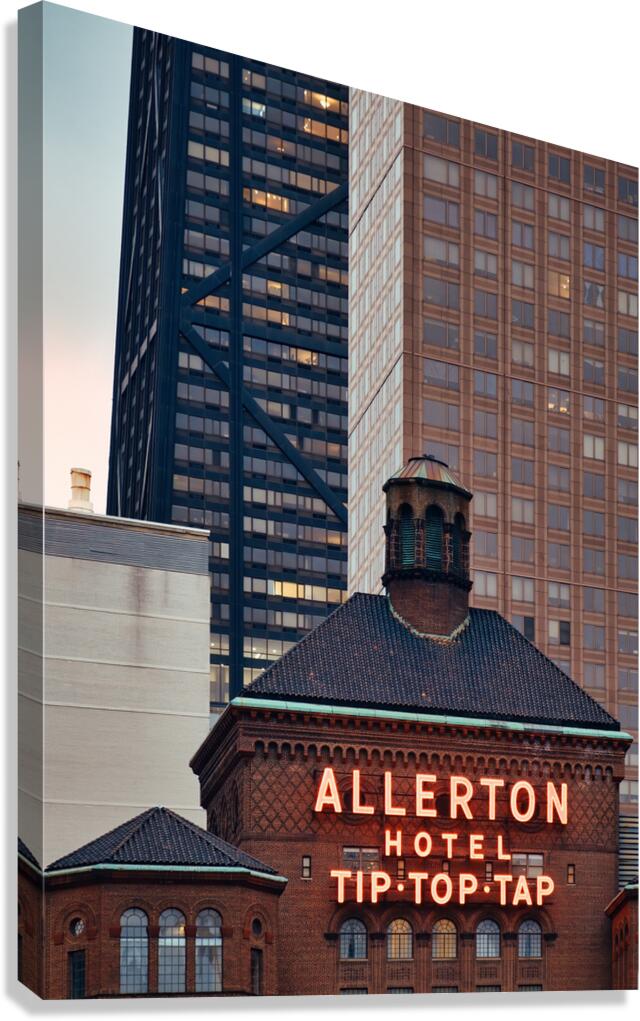 Allerton Tip Top Tap Sign Canvas Print