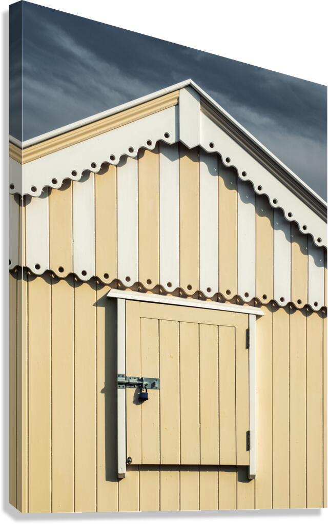 Yellow Beach Hut Canvas Print